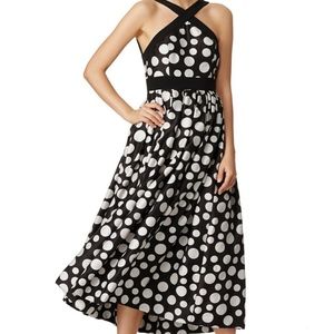 Jill Stuart Polka Dot Tea Length Dress Size 4